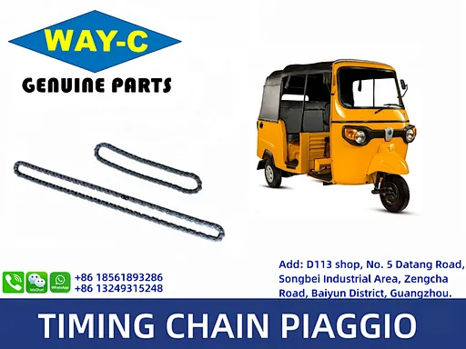 WAY-C Piaggio Ape Timing Chain Tuk Tuk Cam Chain 3 Wheeler Engine Chain Camshaft Drive Chain Parts